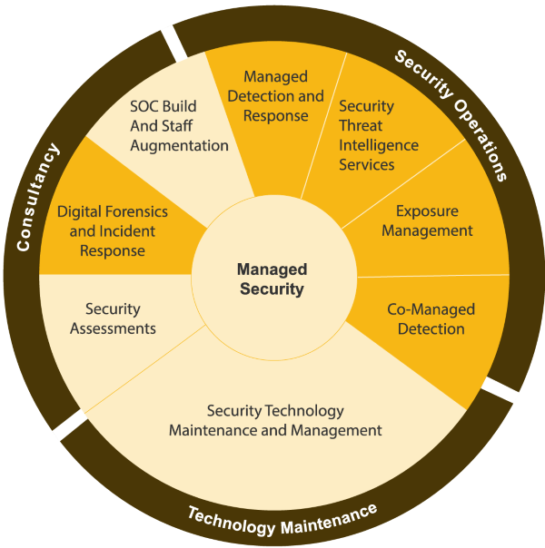 Illustrasjon for Managed Security Services - administrerte sikkerhetstjenester